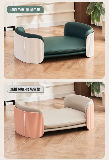 The kennel can be disassembled and washed, the pet sofa is universal cat kennel dog bed for all seasons