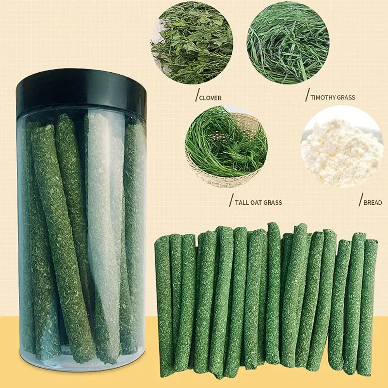 Pets Chewing Toys Carrot Timothy Hay Molar Sticks for Rabbits Guinea Pig Hamsters Chinchilla Bunny Chew Toys Teeth Treats