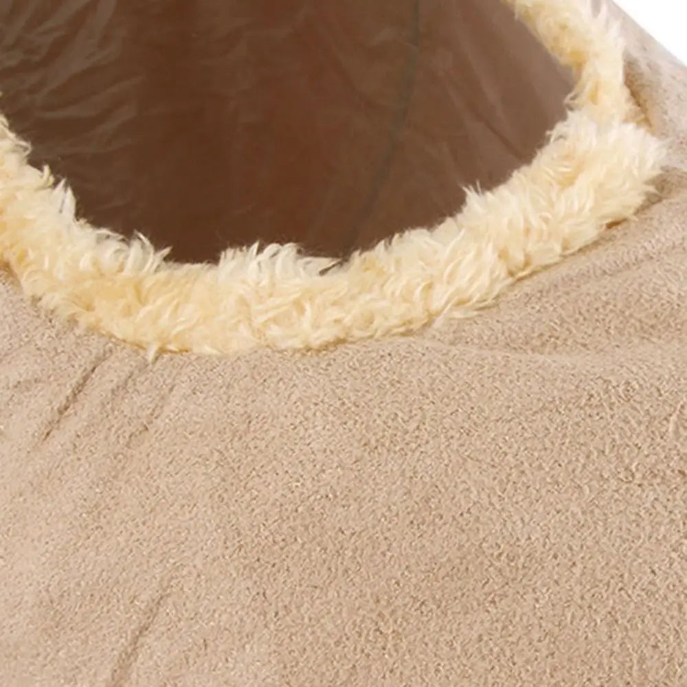 Collapsible Suede Fabric Puppy Kitten Rabbit Pet House Tunnel Holes Channel Tunnel Tube Cat Tunnel Pet Supplies Cat