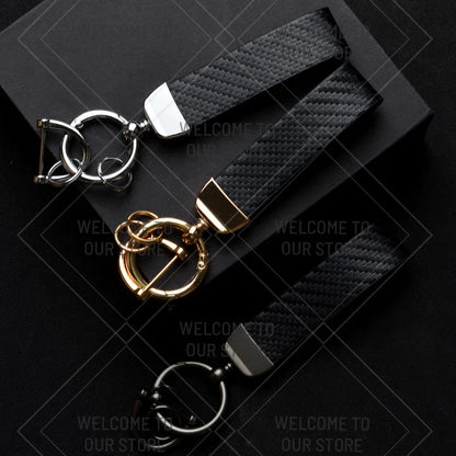 Skoda VRS Carbon Fiber Keychain | Car Emblem Key Ring for Citigo Kodiaq Yeti Rapid Fabia
