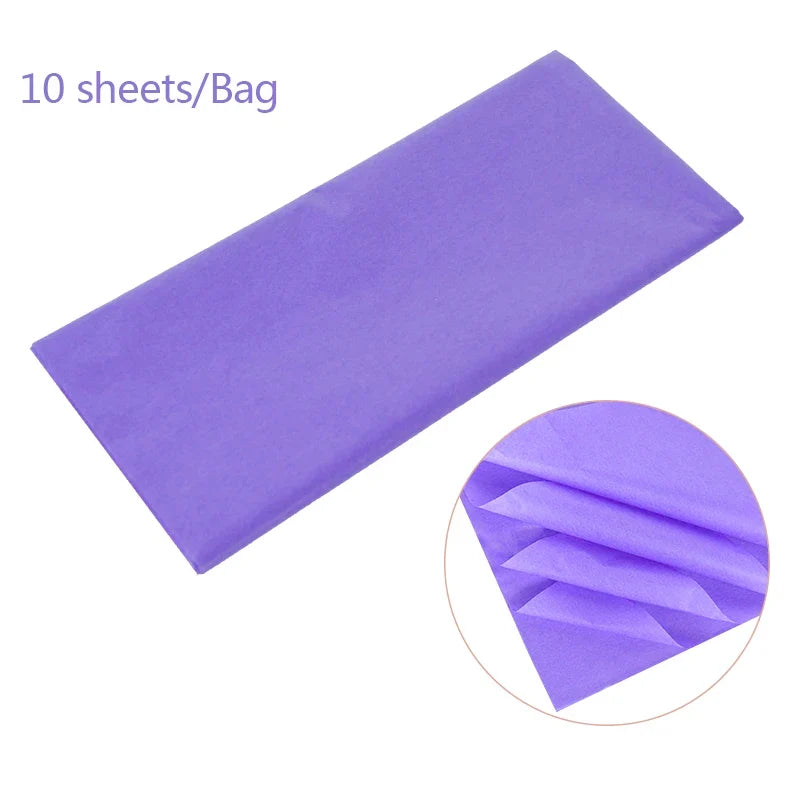 10pcs Unbleached Flower Wrapping Tissue Paper | 65x50cm Wedding Party Gift Wrap