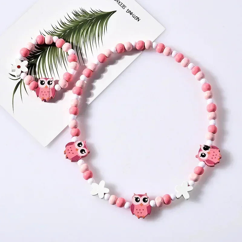 Girl Beads Toys Necklace and Bracelet Set for Girls | Unicorn Princess Jewelry Gift