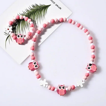 Girl Beads Toys Necklace and Bracelet Set for Girls | Unicorn Princess Jewelry Gift