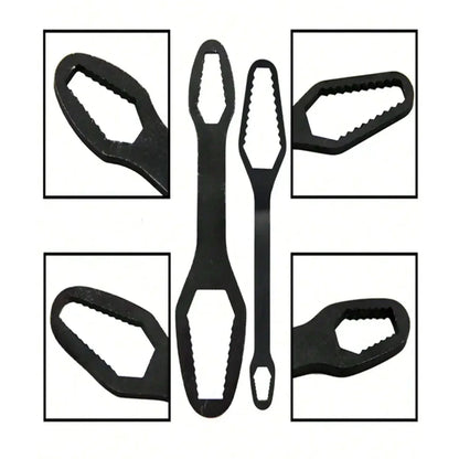 Adjustable Self-Tightening Double Head Wrench | Multi-Functional Tool for Cars, Bicycles, and Homes