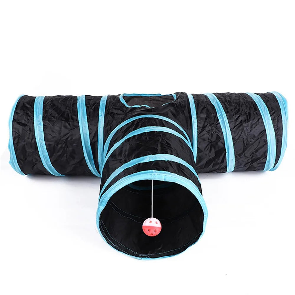 Cat Tunnel Toys Pet Supplies Cat S T Pass Play Tunnel Foldable Cat Tunnel Cat Toy Breathable Drill Barrel Cat Interactive Toys