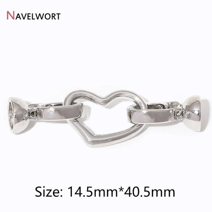 2/4/6Pcs Gold Color Round Jewelry Clasps | Locks For Bracelet Necklace Making Supplies