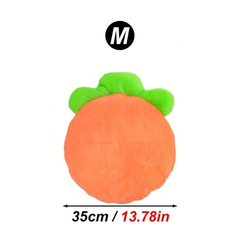 1PC Warm Carrot Shaped Rabbit Mat Soft Breathable Cute Sofa Mat for Pet Small Animal Hamster Rabbit Puppy Kitty Sleeping Bed Mat