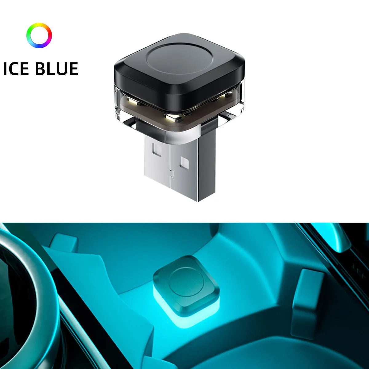 Mini USB LED Car Atmosphere Light | Universal Ambient Decorative Lamp