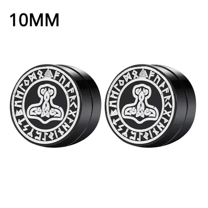 Crystal Magnetic Clip Earrings for Men and Women | Non Piercing Round Zircon Studs
