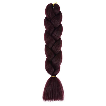 24-Inch Jumbo Box Braiding Hair Extensions | Yaki Straight Synthetic Dreadlocks