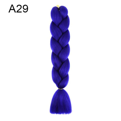 24-Inch Yaki Braids Ombre Jumbo Braiding Hair | Green Synthetic Hair Extensions for DIY Styles