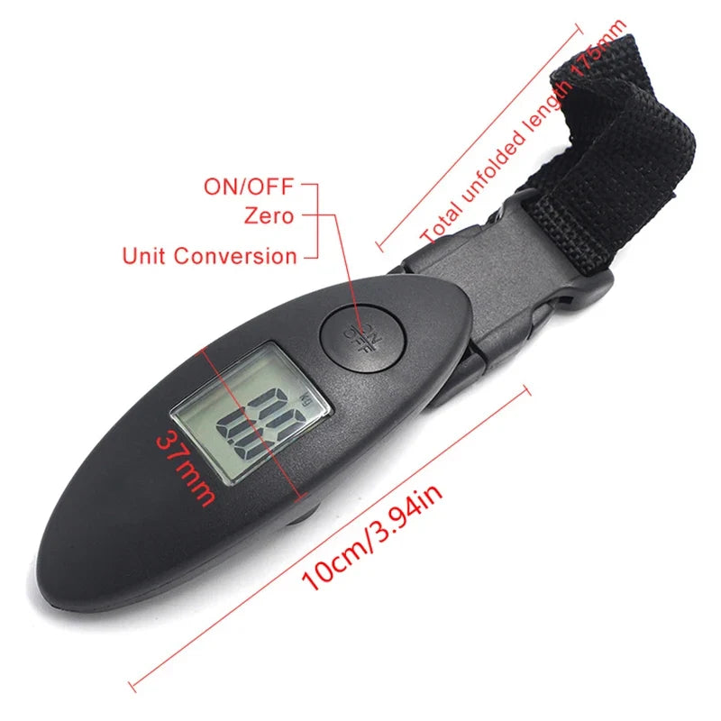 Portable Digital Hanging Luggage Scale | 40kg Capacity Travel Scale