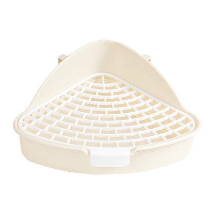 Rabbit Litter Pan Pets Toilet Small Animal Potty Trainer Easy to Clean for Small Animals Bunny Hamster Chinchillas Ferrets