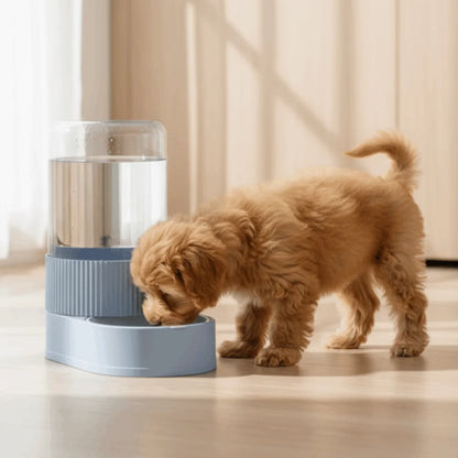 Transparent Automatic Pet Feeder Large Capacity Detachable Pet Water Dispenser Plastic Spill Proof Pet Water Fountain