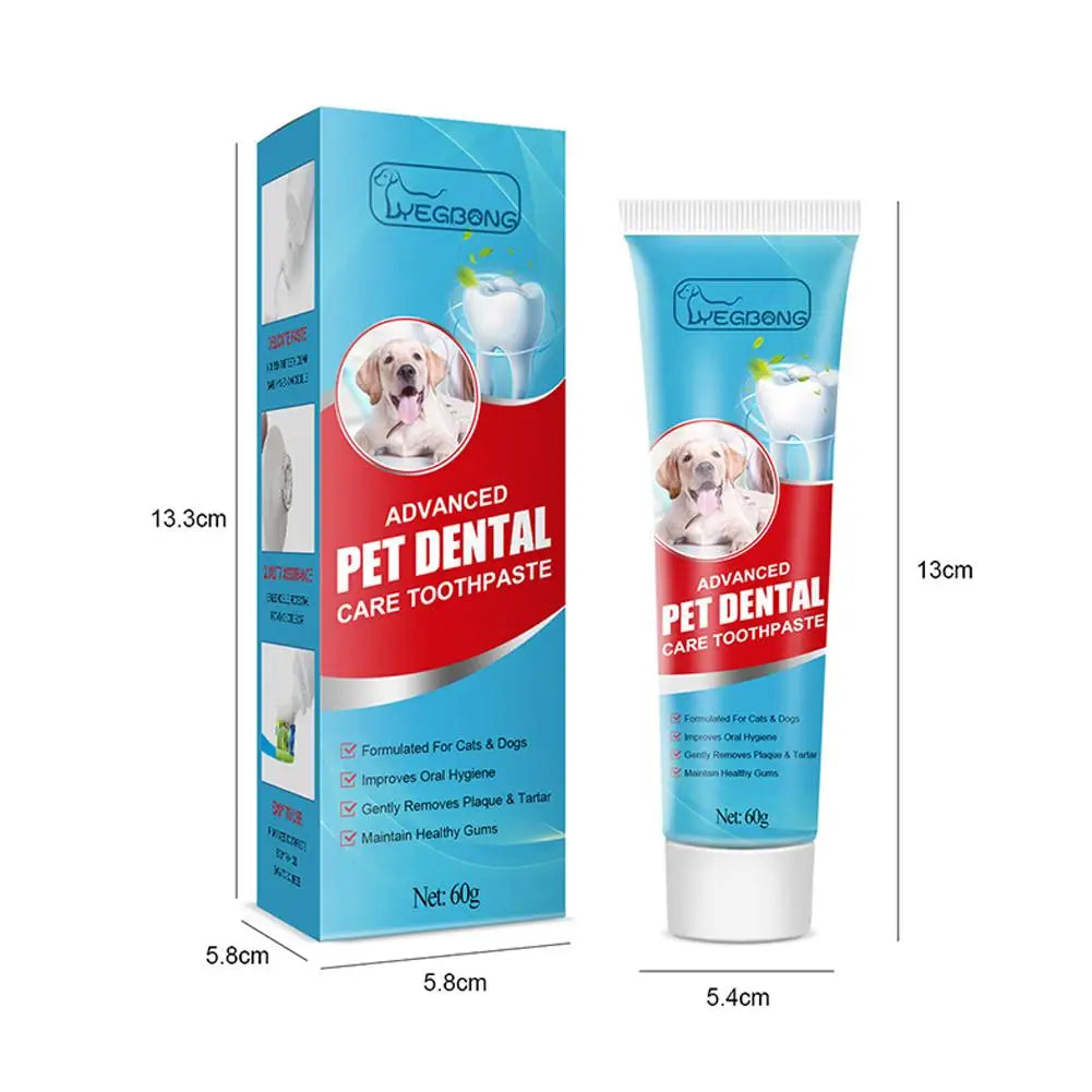 Pet Toothpaste for Cats & Dogs,Daily Oral Care Paste to Freshen Breath & Reduce Soft Plaque Buildup,Gentle Pet Dental Care Paste