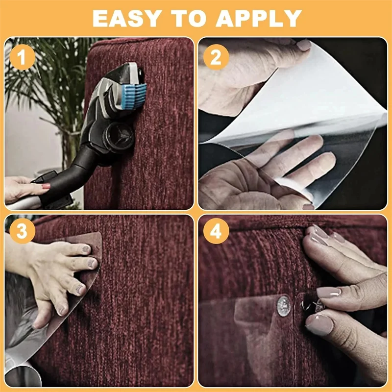 Furniture Scratch Resistant Table Mat Anti Cat Scratch Sofa Sticker PVC Transparent Anti Dog Bite Protective Pad