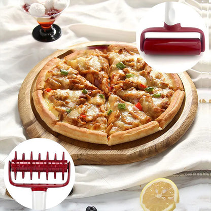 Pizza Dough Docker and Roller Set | Pastry Pizza Pie Rolling Pin Baking Tools