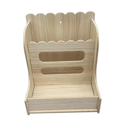 Rabbit Wooden Hay Rack Small Animals Grass Holder Multipurpose Guinea Pigs Food Dispenser for Small Pets Chinchilla Hedgehog