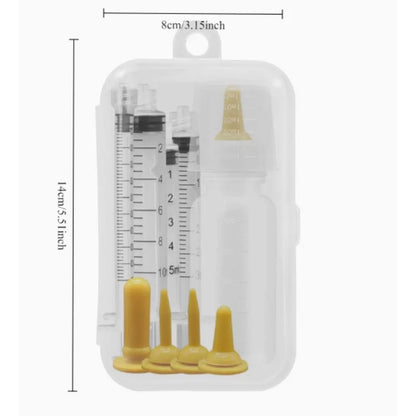 Pet Feeding Device Set Cat Dog Care Bottle Syringe Suit Newborn Kitten Feed Device with Feeding Bottle Puppy Medication Device