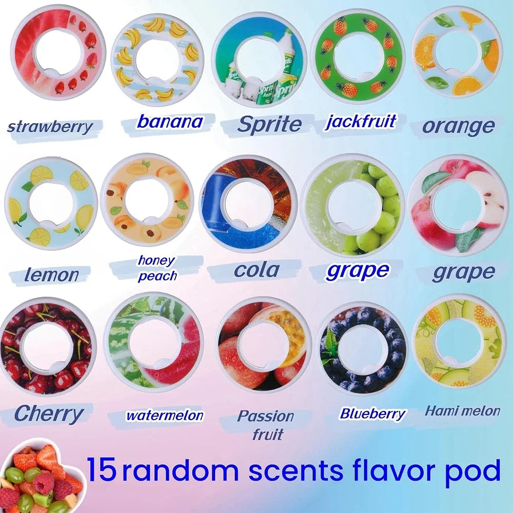 Water Flavor Pods for Water Bottles | Fruit Scented Infuser Caps
