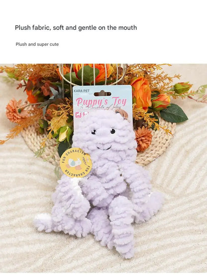 Plush Squeaky Dog Toys for Boredom, Chew Resistant Interactive Puppy Chew Toys for Medium Large Dogs
