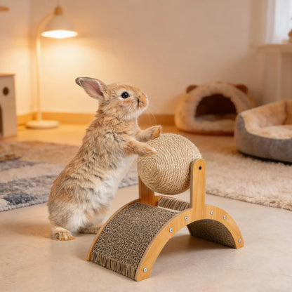 Pet Scratching Board Toy Family Indoor Durable Funny Pet Interactive Ball Toy Home Practical Puppy Kitty Creatively Toy Gift