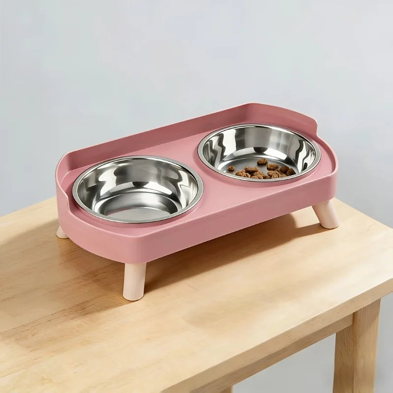 1 PCS Elevated Pet Bowl Set Featuring a Combination of Cat and Small Dog Food Bowls Water Bowls Protect Neck Prevent Vomiting