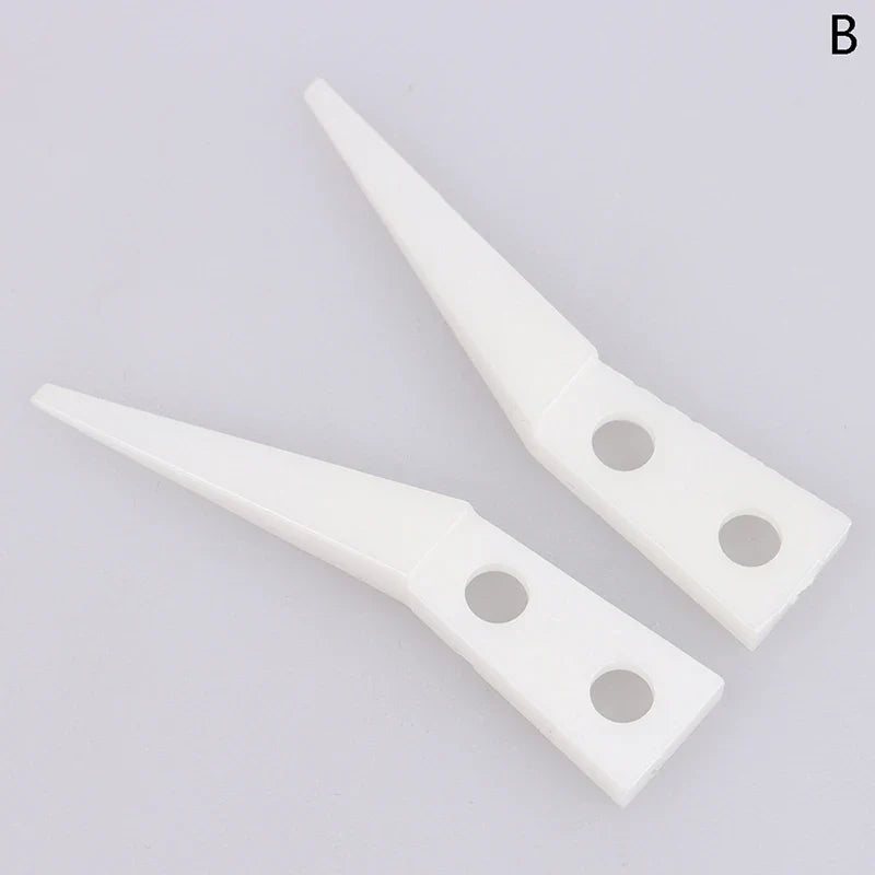 Anti-static Ceramic Tweezers Set | 2pcs Straight and Curved Tip for Electronics Repair