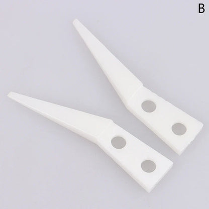 Anti-static Ceramic Tweezers Set | 2pcs Straight and Curved Tip for Electronics Repair