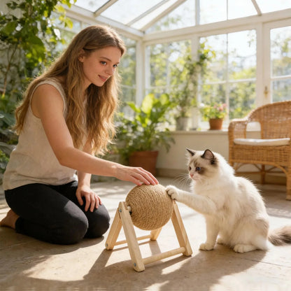 Pet Scratching Board Toy Family Indoor Durable Funny Pet Interactive Ball Toy Home Practical Puppy Kitty Creatively Toy Gift
