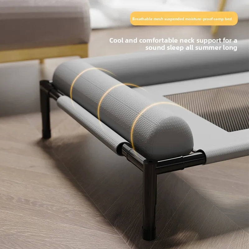 Summer Pet Folding Bed - Breathable & Moisture-Resistant Cat & Dog Bed for All Seasons