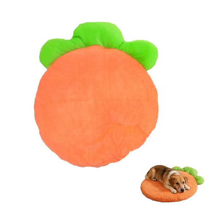 Washable Pet Bed Mat, Washable Cat Cushion, Soft Warm Carrot Shaped Cat Cushion with High Elastic for Small Medium Pets Sleeping