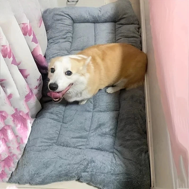 Dog Pet Beds 120*60cm Extra Large Plush Dog Bed Sofa Thickened Super Soft Polyester Pet Mat Dog Crate Mat Bed For Large Dog Bed