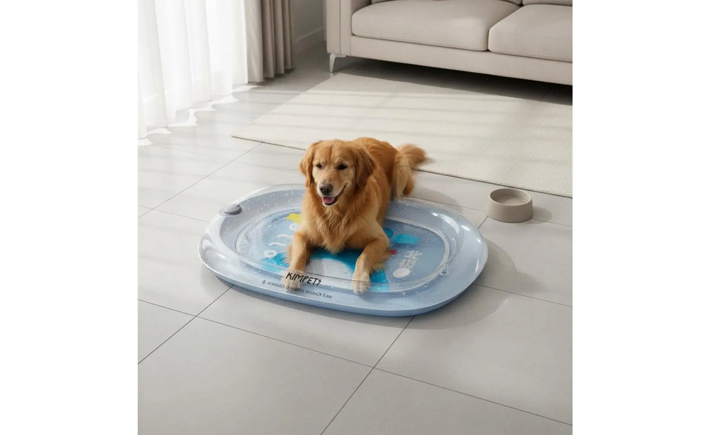 Pet Water Bed Scratch Resistant Inflatable Cooling Pad Water Cooling Pad Thick PVC Pet Play Mat Foldable for Summer