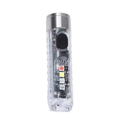 Mini EDC LED Flashlight | Portable Keychain Light with Magnetic Base and UV Lamp