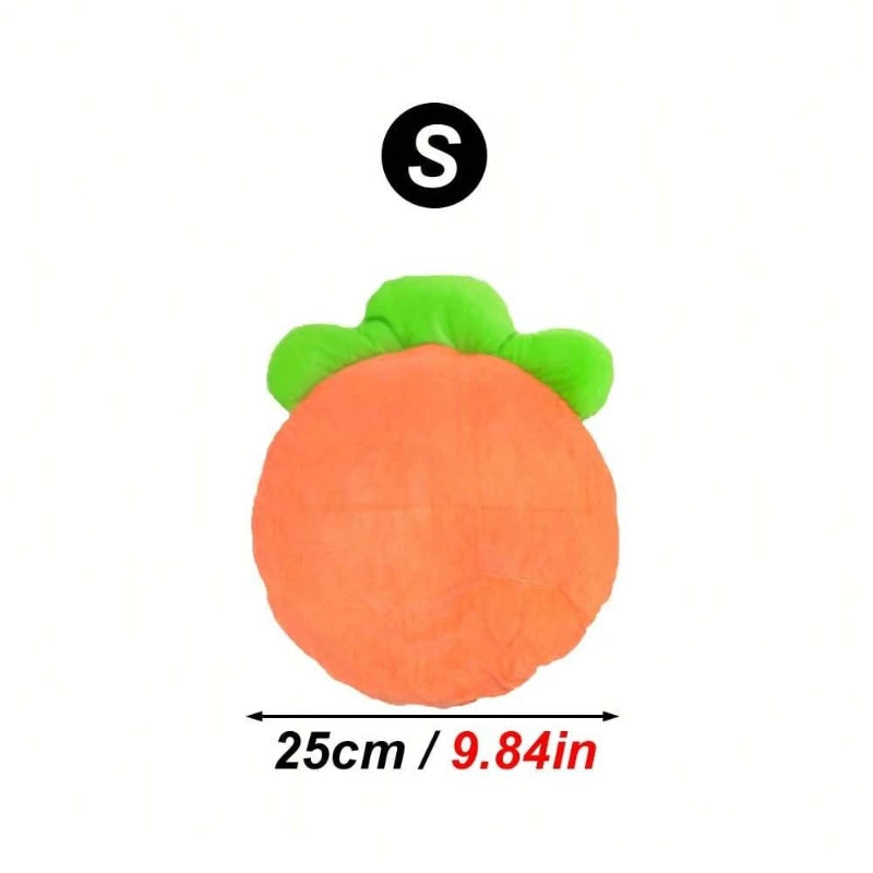 1PC Warm Carrot Shaped Rabbit Mat Soft Breathable Cute Sofa Mat for Pet Small Animal Hamster Rabbit Puppy Kitty Sleeping Bed Mat