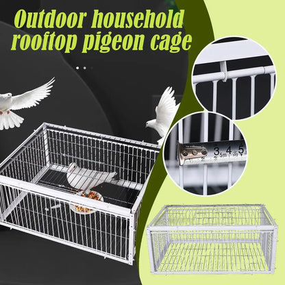 Auto Trap Bird Cage Rabbit Cage Mouse Cage Entry Only No Exit Thickened Encrypted Automatic Pigeon Collecting Portable Bird Cage