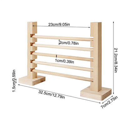 Rabbit Exercise Obstacle Wooden Bunny Agility Equipment Adjustable Height Small Animal Toy Training Games for Pet Habitat Ferret