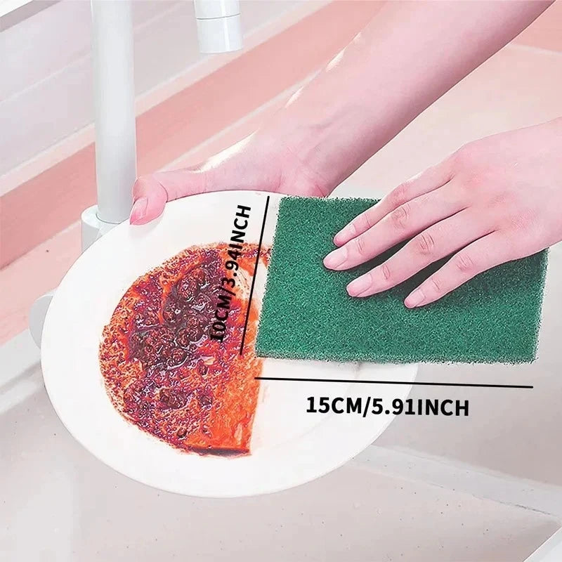 Grit-Free Scrub Pads, 10/30 Pcs - Scratch-Free for Non-Stick Pans, Multipurpose Reusable Kitchen Sponges for Dishes, Pots & Grea