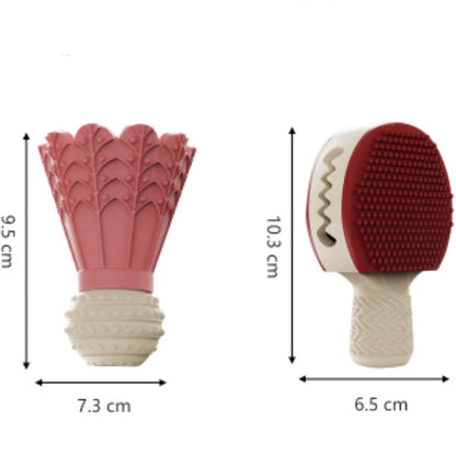New Badminton Shape Bite-Resistant Dog Toy Interactive Chew Toy Relieves Boredom Teeth Grinding Stick Puzzle for Dogs Self-Fun