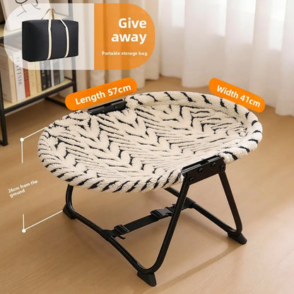 Elevated Pet Cot Bed for Dogs & Cats, All Seasons Breathable Pet Bed, Portable Foldable Outdoor Pet Supplies