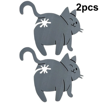 2pcs 3D Cat Butt Bread Bag Clip | Novelty Kitchen Gadget for Sealing Snack Bags