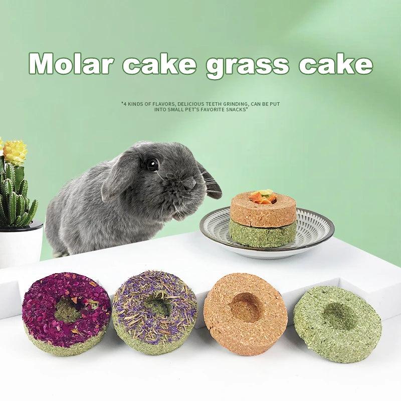 1pcs Small Pets Rabbit Grinding Teeth Cake Cookie Chew Teeth Grinding Treats Keep Clean Teeth Hamsters Guinea Bunny Squirrels