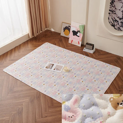 Rabbit Floor Mat Pet Sofa Cushion Training Pad Four Seasons Universal Cage Mat Cat Dog Sleeping Blanket Fence Pad Bunny Supplies