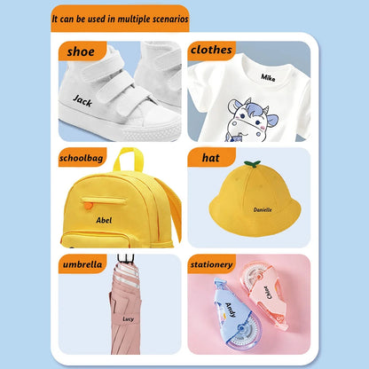 Custom Name Stamp for Clothes and School Uniforms | Personalized Belongings Marker