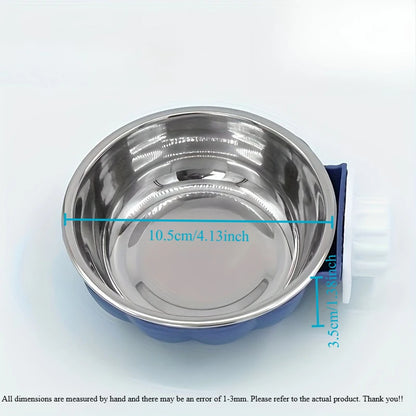 Pumpkin Shaped Small Pet Food and Water Bowl, Movable and Lifting Pet Carrier Bowl Pet Feeding Supplies