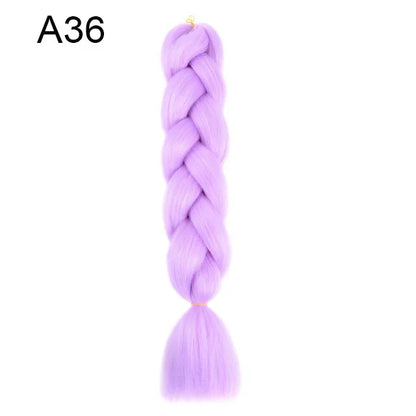 24-Inch Yaki Braids Ombre Jumbo Braiding Hair | Green Synthetic Hair Extensions for DIY Styles