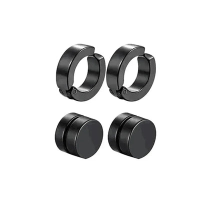 Clip-On Earrings Stainless Steel Round Ear Clip | No Piercing Fashion Jewelry