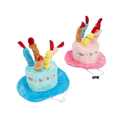 Pet Birthday Party Hat Toy Set For Cats and Dogs Elastic Comfortable Wear Bite Resistant Durable Photo Prop Gift