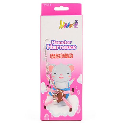 Small Animal Pet Leash Adjustable Soft Set Bird Mouse Hamster Ferret Pigskin Strap Bite Resistant Leash Guinea Pig Accessories
